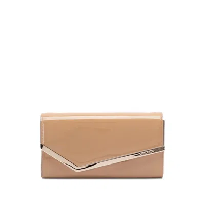 Jimmy Choo Emmie Clutch Bag In Neutral