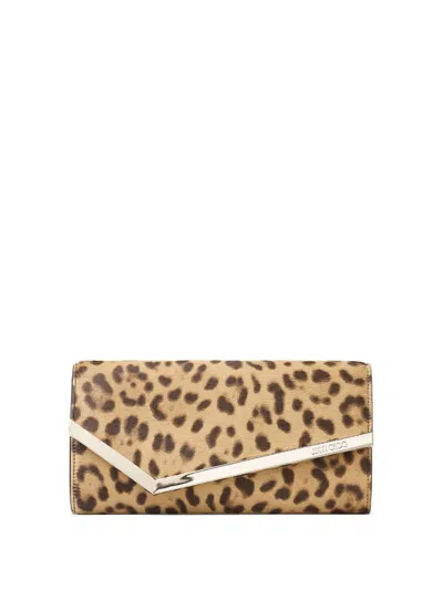 Jimmy Choo Emmie Clutch Bag In Neutrals