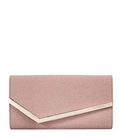 Jimmy Choo Emmie Clutch Bag In Pink