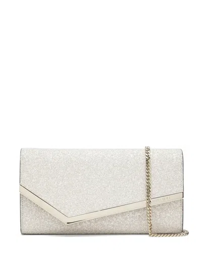 Jimmy Choo Emmie Clutch Bag In Gray