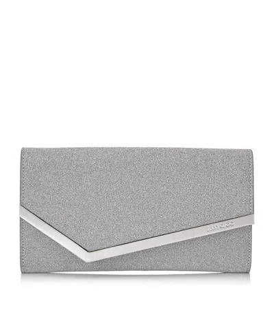 Jimmy Choo Emmie Clutch Bag In Silver