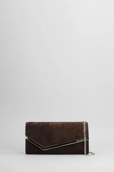 Jimmy Choo Emmie Clutch In Brown