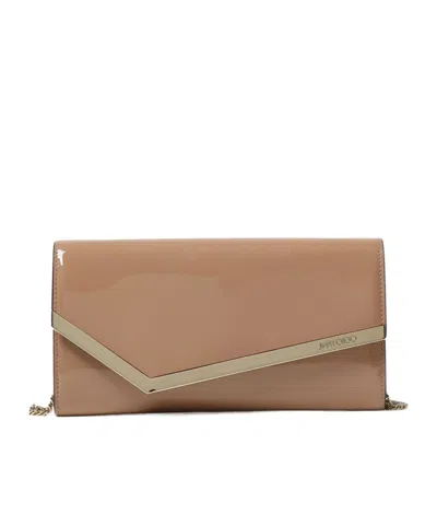 Jimmy Choo Emmie Clutch In Gold