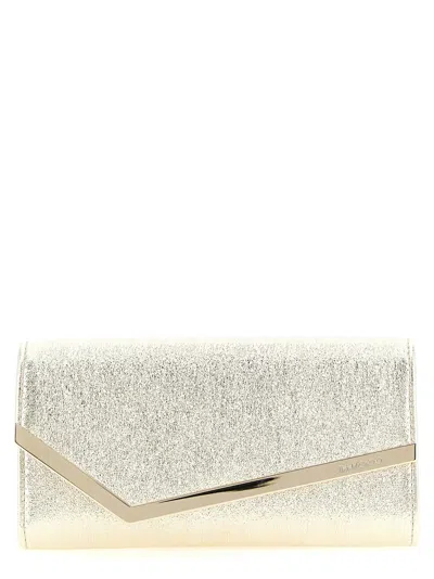 Jimmy Choo 'emmie' Clutch In Gold