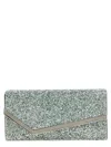 Jimmy Choo Clutch Emmie Mit Glitter In Green