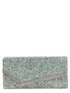 Jimmy Choo Clutch Emmie Mit Glitter In Green