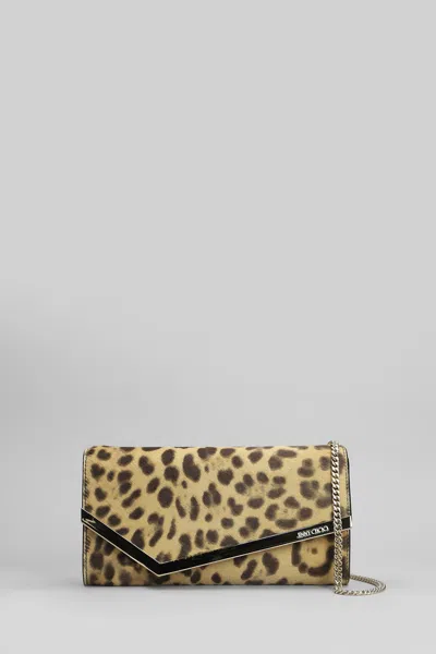 Jimmy Choo Emmie Clutch In Animalier Pony Skin