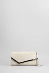 Jimmy Choo Emmie Clutch In Gold Polyester In Gold