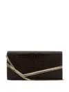Jimmy Choo Clutch Emmie In Pelle Cioccolato Donna In Brown