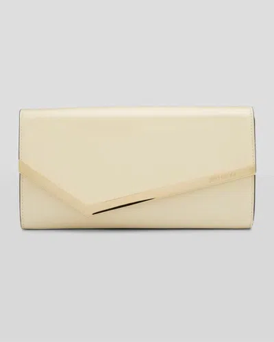 Jimmy Choo Emmie Flap Patent Leather Clutch Bag