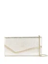 Jimmy Choo Emmie Glee Chain Pouch Bags In Gray