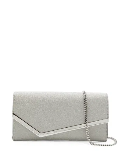 Jimmy Choo Emmie Glitter-finish Clutch Bag In Pattern