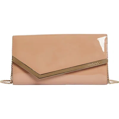 JIMMY CHOO JIMMY CHOO EMMIE LEATHER CLUTCH
