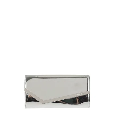 Jimmy Choo Emmie Leather Minibag In Gray