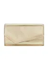 Jimmy Choo Emmie Clutch In Mirror Fabric In Gold