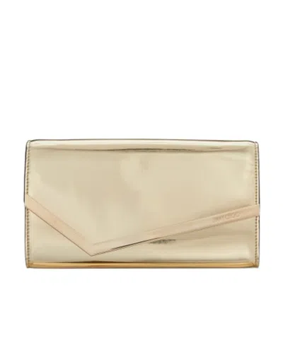 JIMMY CHOO JIMMY CHOO EMMIE MIRRORED POUCH BAG