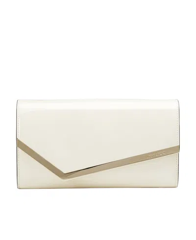 Jimmy Choo Emmie Logo Handbag In Nude