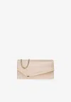 Jimmy Choo Emmie Metallic Leather Clutch Bag In Pink