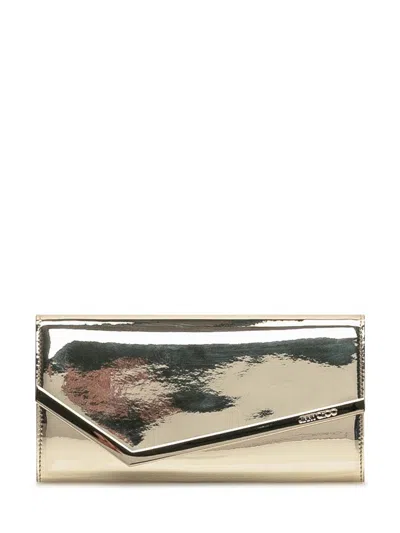 Jimmy Choo Emmie Clutch In Gold