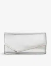 Jimmy Choo Logo Hand-held Bag In Silver