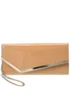 Jimmy Choo Emmie Patent Continental Wallet In Brown