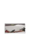 Jimmy Choo Emmie Patent Leather Clutch In Silver