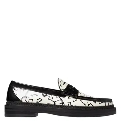 Jimmy Choo Eric Haze Ezra/f Artwork Printed Loafers In Black