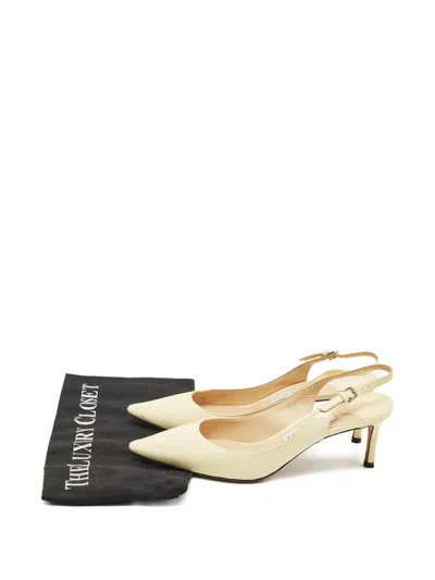 Pre-owned Jimmy Choo Erin Heeled Pumps In Neutral