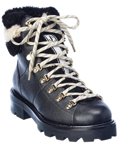 Jimmy Choo Eshe Leather & Shearling Boot