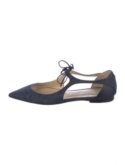 Pre-owned Jimmy Choo Espadrilles In Blue