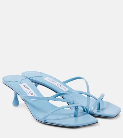 Jimmy Choo Etana 50 Leather Sandal In Yellow