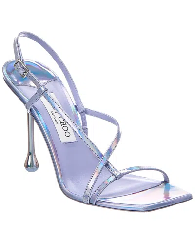 Jimmy Choo Etana 95 Leather Slingback Sandal In Purple