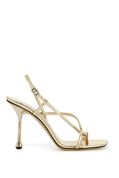 Jimmy Choo Etana 95 Sand Women In Gold