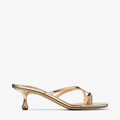 Jimmy Choo Etana Mule 50 In Gold