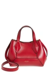 Jimmy Choo Mini Diamond Leather Tote Bag In Red