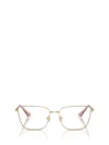 Jimmy Choo Square-frame Glasses In Gold