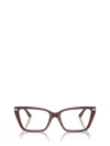 Jimmy Choo 53mm Cat Eye Optical Glasses In Burgundy