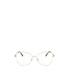 Jimmy Choo Eyewear Butterfly Frame Glasses In White
