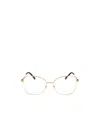 Jimmy Choo Eyewear Butterfly Frame Glasses In White