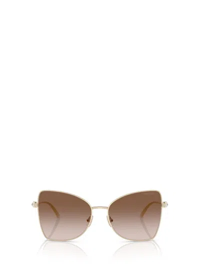 Jimmy Choo Butterfly Frame Sunglasses In Gold