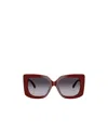 Jimmy Choo Eyewear Butterfly Frame Sunglasses In Red