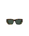 Jimmy Choo Eyewear Cami Square-frame Sunglasses In Green