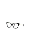 Jimmy Choo Eyewear Cat-eye Frame Glasses In Black
