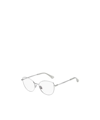 Jimmy Choo Eyewear Cat-eye Frame Glasses In White