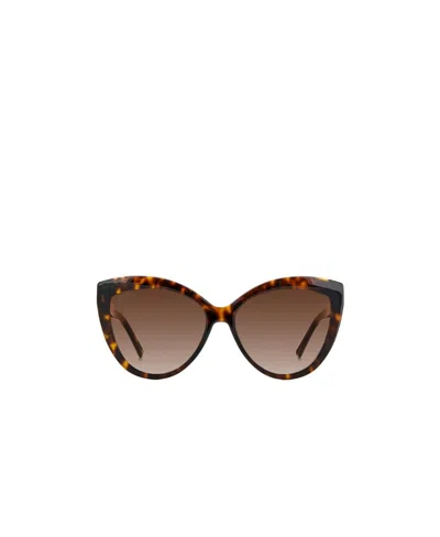 Jimmy Choo Eyewear Cat-eye Frame Sunglasses In Brown