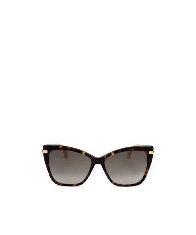 Jimmy Choo Eyewear Cat-eye Frame Sunglasses In Gray
