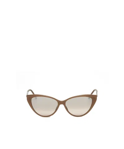 Jimmy Choo Eyewear Cat-eye Frame Sunglasses In White
