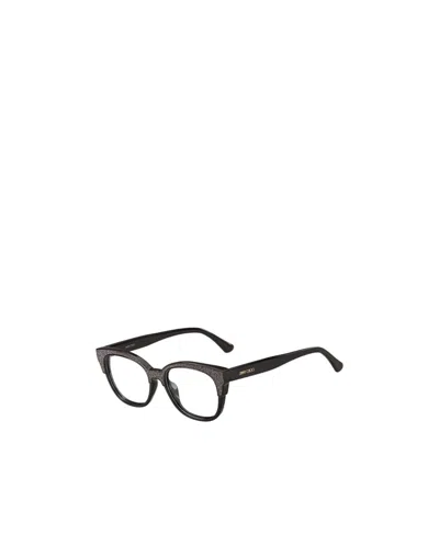 Jimmy Choo Eyewear Cat-eye Glasses In Black