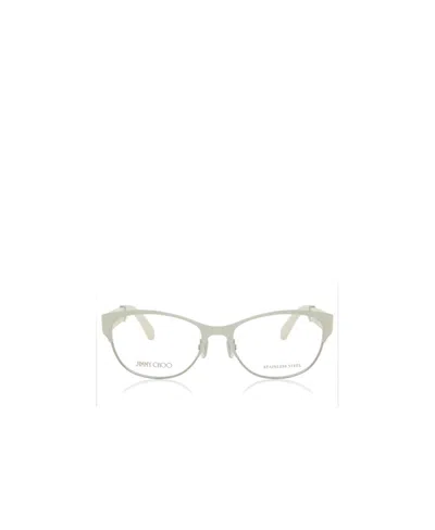 Jimmy Choo Eyewear Cat-eye Glasses In White
