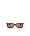 Jimmy Choo Lennon 54mm Polarized Rectangular Sunglasses In Neutral